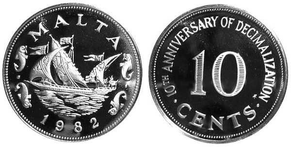 10 cents (10° anniversario della decimalizzazione)