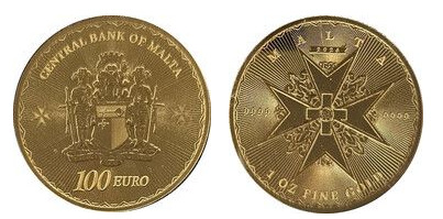 100 euro (Croce di Malta)