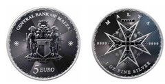 5 euro (Croce di Malta)