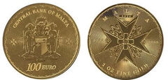 100 euro (Croce di Malta)