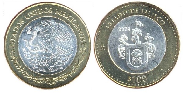 100 pesos (Stato di Jalisco)