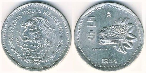 5 pesos