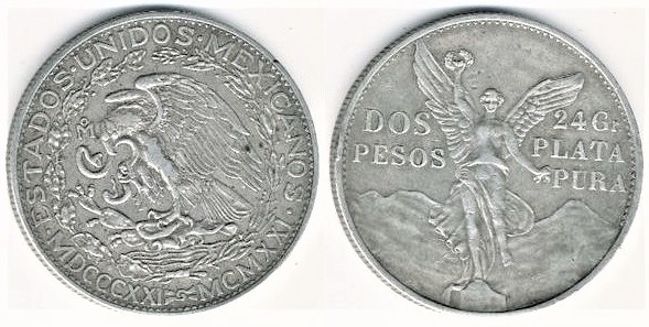 2 pesos (Centenario dell'Indipendenza)