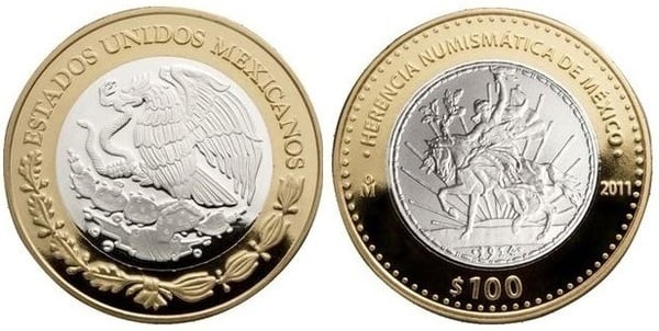 100 pesos (1 peso 1914 Peso de Caballito)