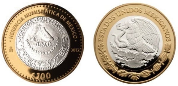 100 pesos (8 Reales 1811 Provvisorio Realista)