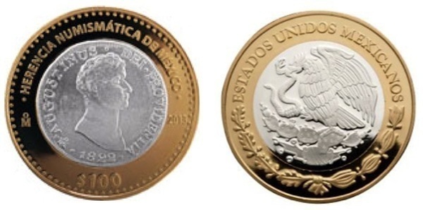 100 pesos (8 Escudos 1822)