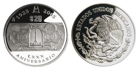 20 Pesos (80° anniversario del Banco de México)