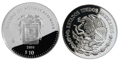 10 pesos (Araldica di Aguascalientes)