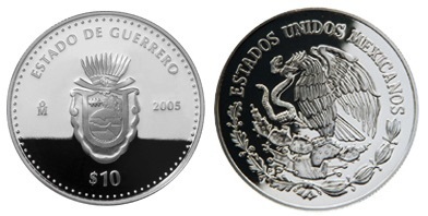 10 Pesos (Guerriero araldico)