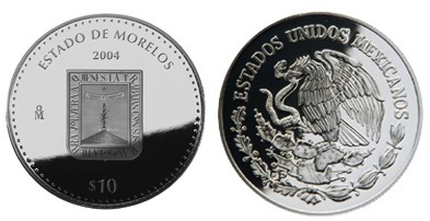 10 Pesos (Araldica di Morelos)