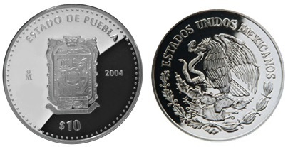 10 Pesos (Puebla Araldica)