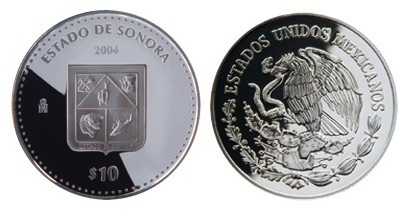 10 Pesos (Araldica di Sonora)