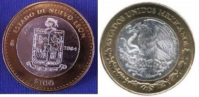 100 Pesos (Araldica del Nuevo León)