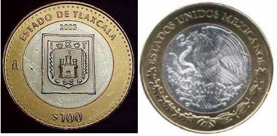 100 Pesos (Araldica di Tlaxcala)