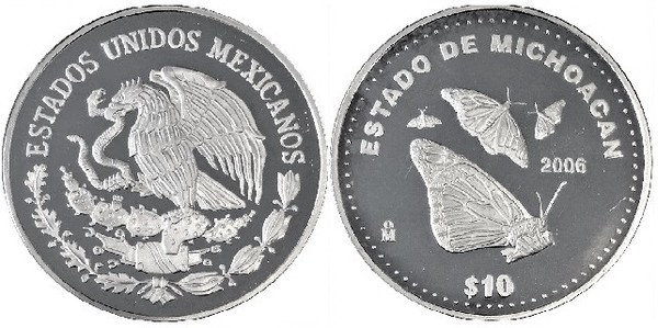 10 pesos (Stato di Michoacán)