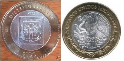 100 Pesos (Araldica del Distretto Federale)