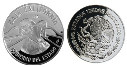 10 Pesos (Emblematico della Baja California)