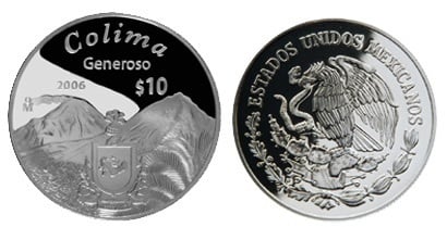 10 Pesos (Colima emblematica)