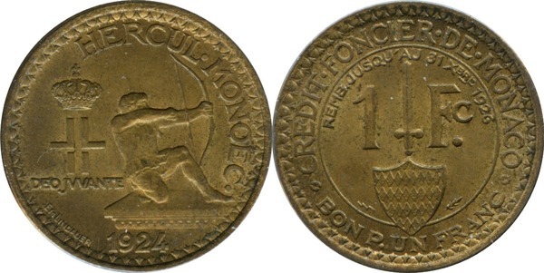 1 franc (Luigi II)