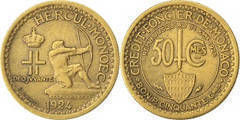 50 centimes (Luigi II)