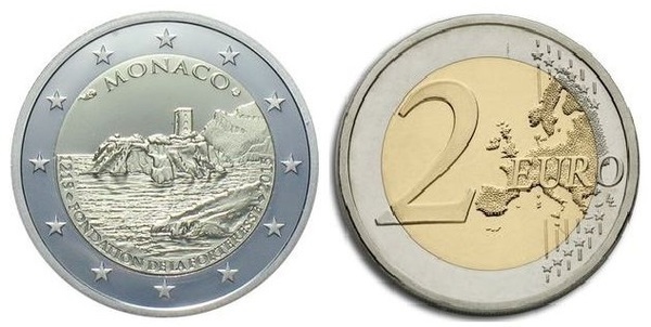 2 euro (800° anniversario della costruzione del primo castello sulla roccia)