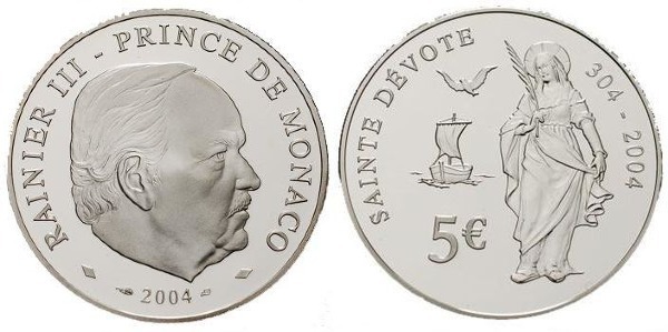 5 euro (1700° anniversario della morte del santo devoto)