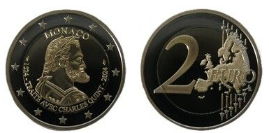 2 euro (500 aniversario del Principado de Mónaco - Carlos V)