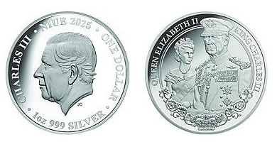 1 dollaro (Regina Elisabetta II e Re Carlo III)