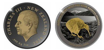 2 dollari (kiwi grande maculato)