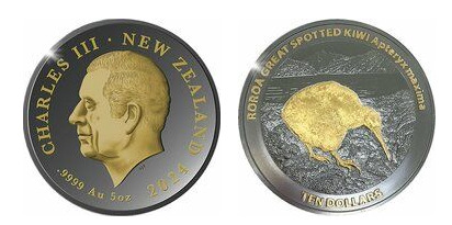 10 dollari (kiwi maculato grande)