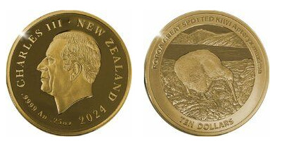 10 dollari (kiwi maculato grande)