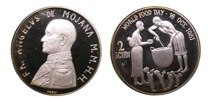 2 scudi (Angelo-F.A.O. - Giornata Mondiale dell'Alimentazione)
