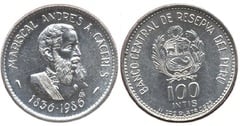 100 intis (150° anniversario della nascita del maresciallo Andrés A. Carceles)