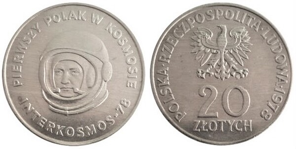 20 zlotych (Il primo cosmonauta polacco)