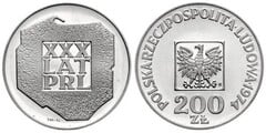 200 zlotych (30° Anniversario della Repubblica Popolare)