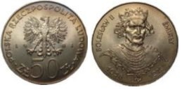 50 zlotych (Duca Boleslao II l'Ardito)