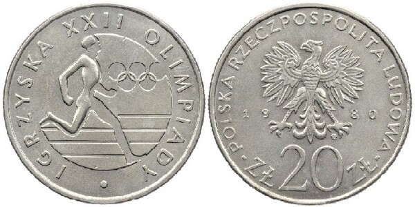 20 zlotych (XXII Giochi Olimpici Estivi)