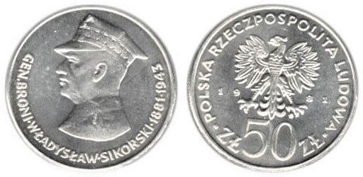 50 zlotych (Generale Wladyslaw Sikorski)