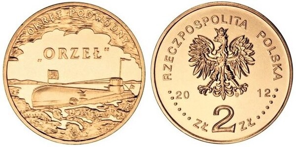 2 zlote (Sottomarino Orzeł)