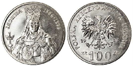 100 zlotich (La regina Jadwiga)