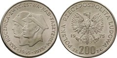 200 Złotych (30° anniversario della vittoria sul fascismo)