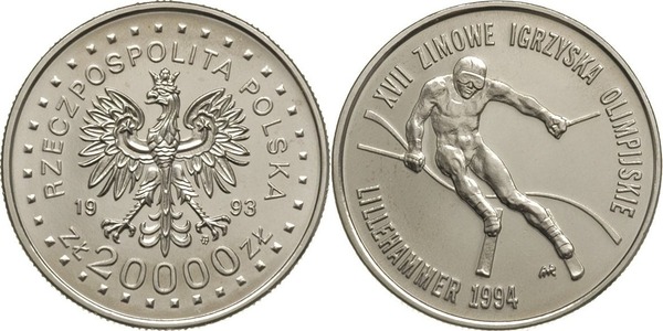 20.000 złotych (XXIII Giochi Olimpici - Los Angeles1994)