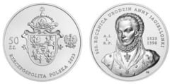 50 zlotys (500 aniversario del nacimiento de Anna Jagiellon)