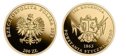 200 zlotys (160° anniversario della Rivolta di gennaio)