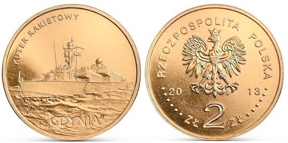 2 zlote (Barca missilistica Gdynia)