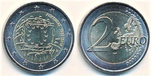 2 euro (30° anniversario della bandiera europea)