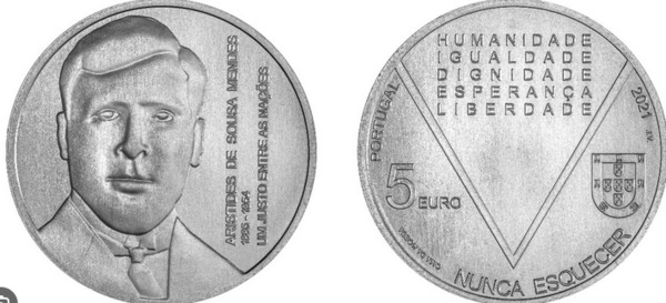 5 euro (Aristides de Sousa Mendes - Nunca Esquecer)