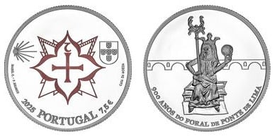 7 1/2 euro (900 anni della Carta di Ponte de Lima)