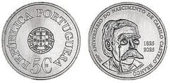 5 euro (200° anniversario della nascita di Camilo Castelo Branco)
