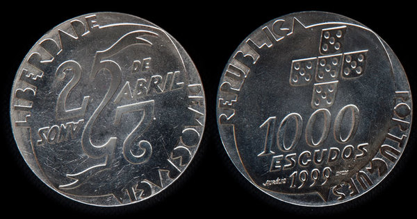 1000 Escudos (25° Anniversario del 25 de Abril)